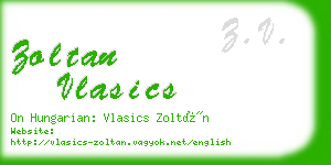 zoltan vlasics business card